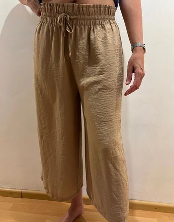 Pantalon beige fluide - stradivarius - taille M