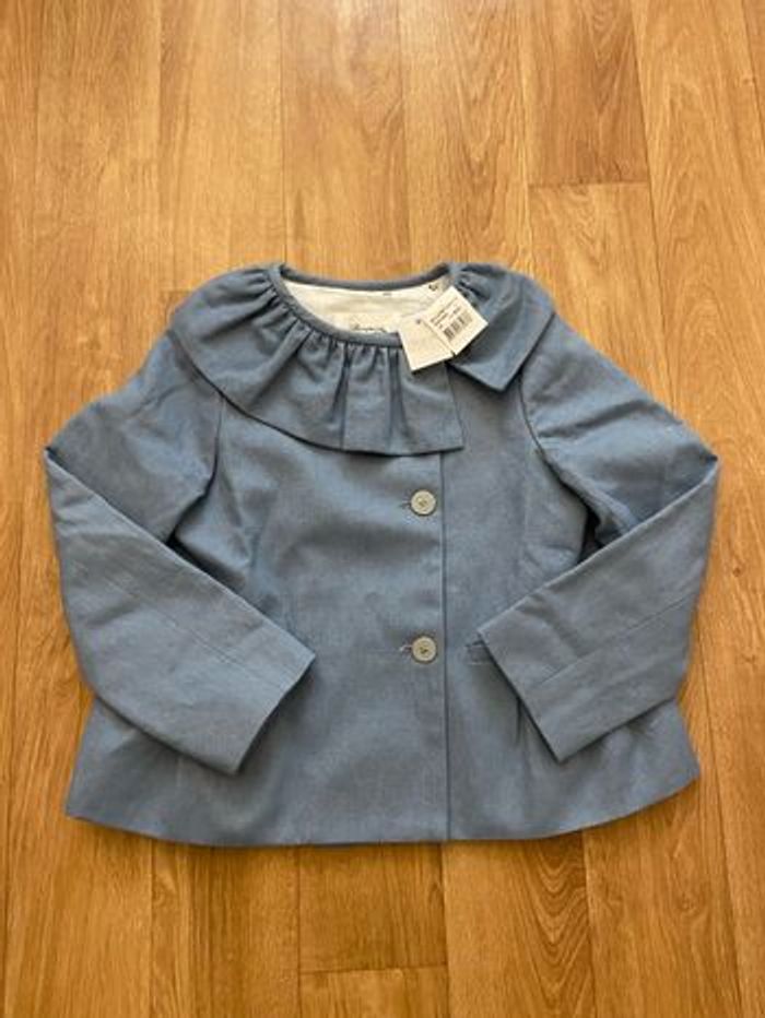 Veste bleu jean Bonpoint fille 6 ans - photo numéro 9