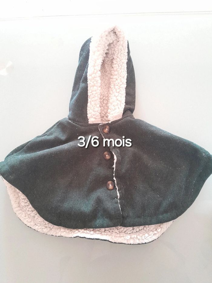 Poncho mixte 3/6mois