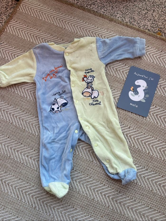 Lot pyjama mixte 3 mois - photo numéro 2