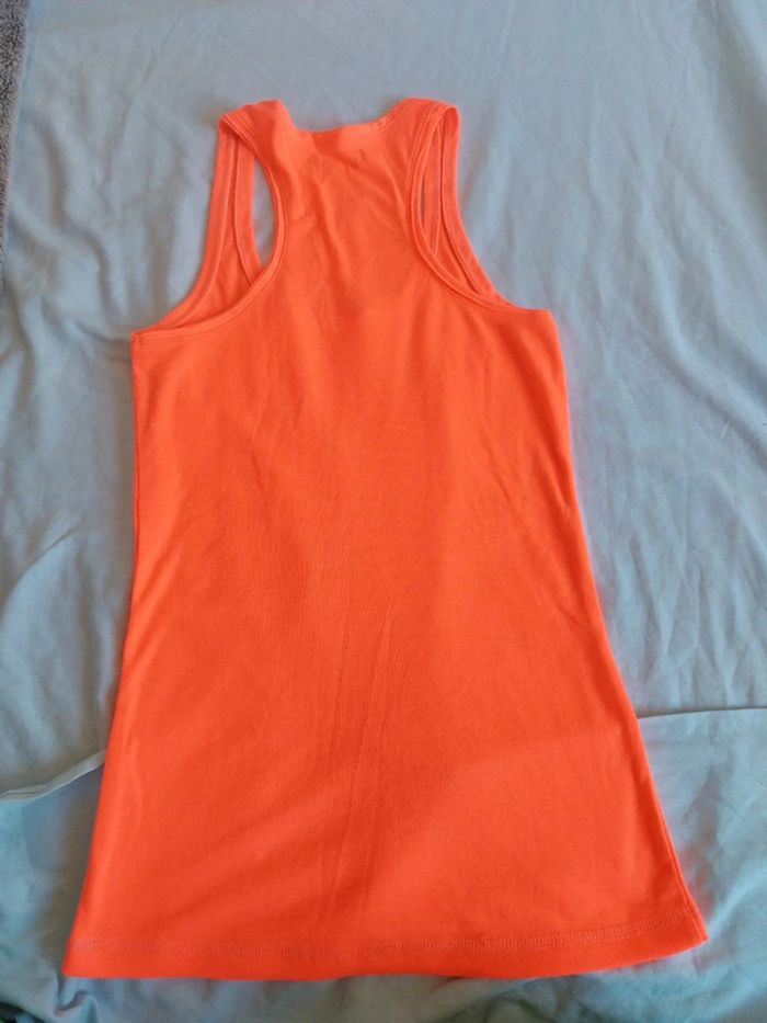 Debardeur rose fluo/ saumon - photo numéro 2