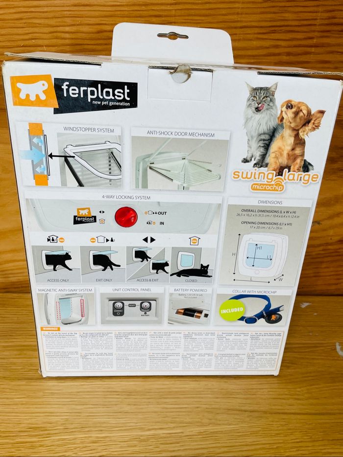 Ferplast porté pour grand chats et chiens de petite taille avec micropuce - photo numéro 2