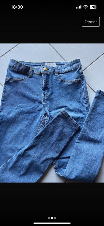 Jean femme taille haute