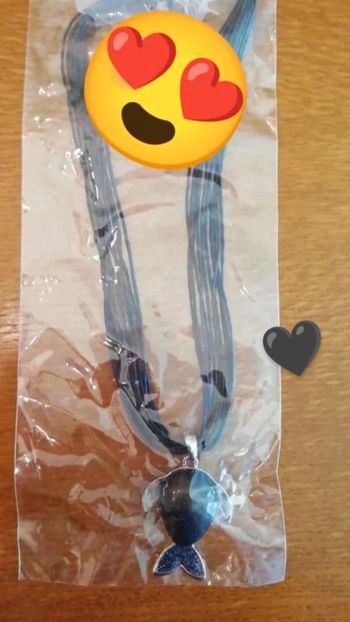 Parure noire bijoux dauphin neuve vintage y2k