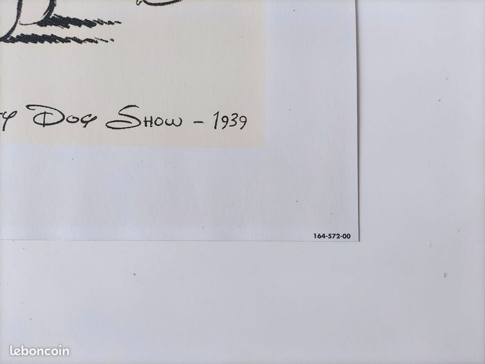 Lithographie Mickey Mouse Society Dog Show 1939 - photo numéro 4