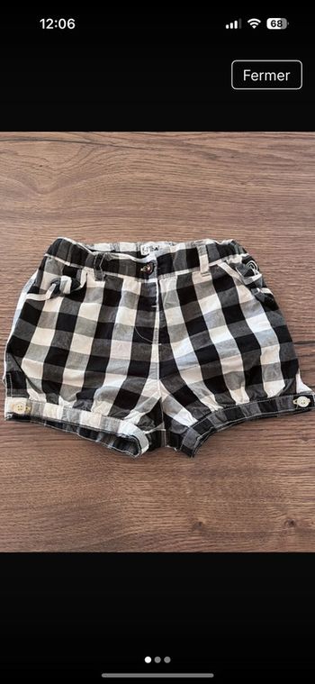 Short à carreaux