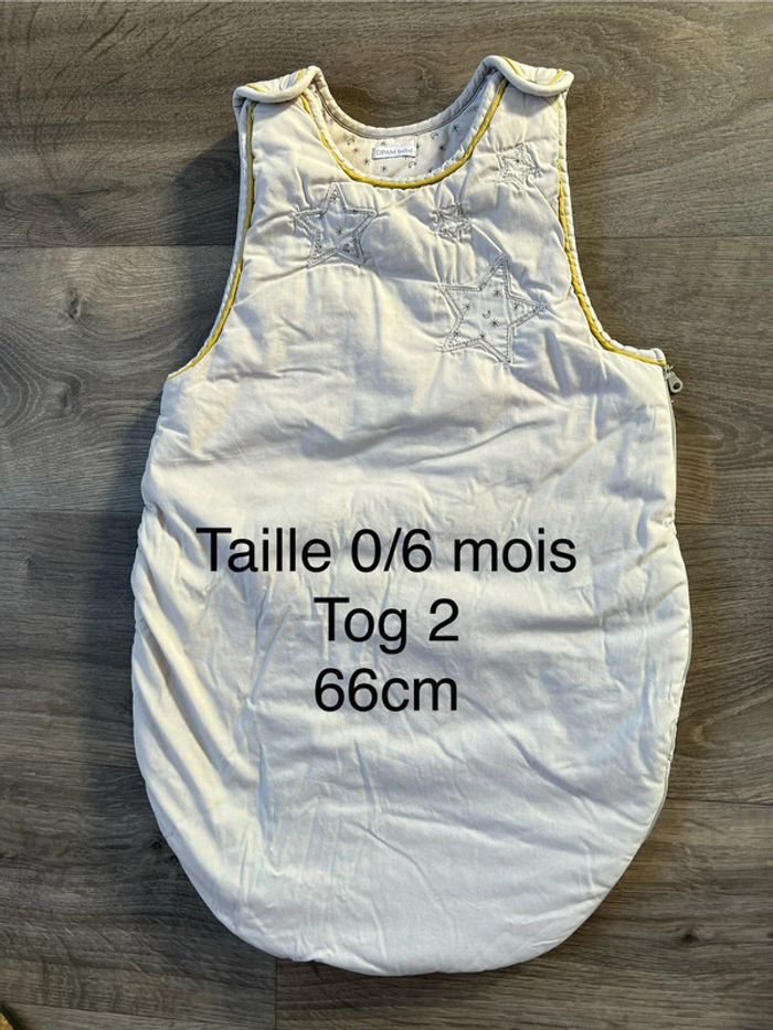 Gigoteuse turbulette taille 0/6 mois 66cm Tog 2 Dpam