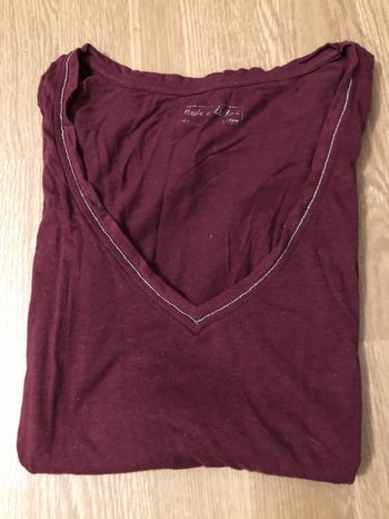 Haut léger col v Etam 36 / S