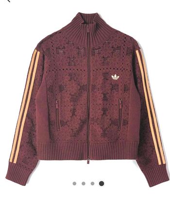 Veste Survêtement Adidas x ASOS en Maille Crochetée - Marron
