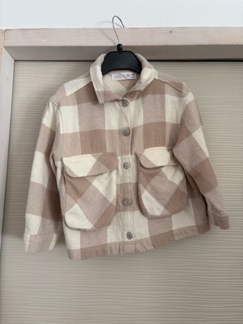 Veste à carreaux Zara