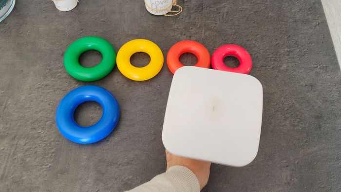 Jouet éveil pyramide arc-en-ciel - photo numéro 3