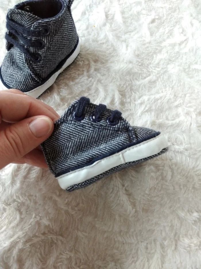 Chaussures bébé style basket Garçon 0/3 mois - photo numéro 9