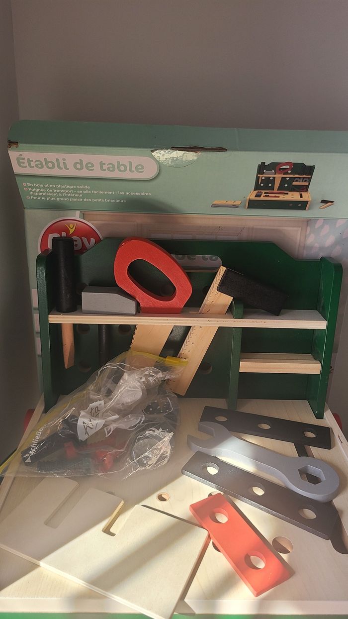 Mini établi de table Play Tive Lidl en bois - photo numéro 2
