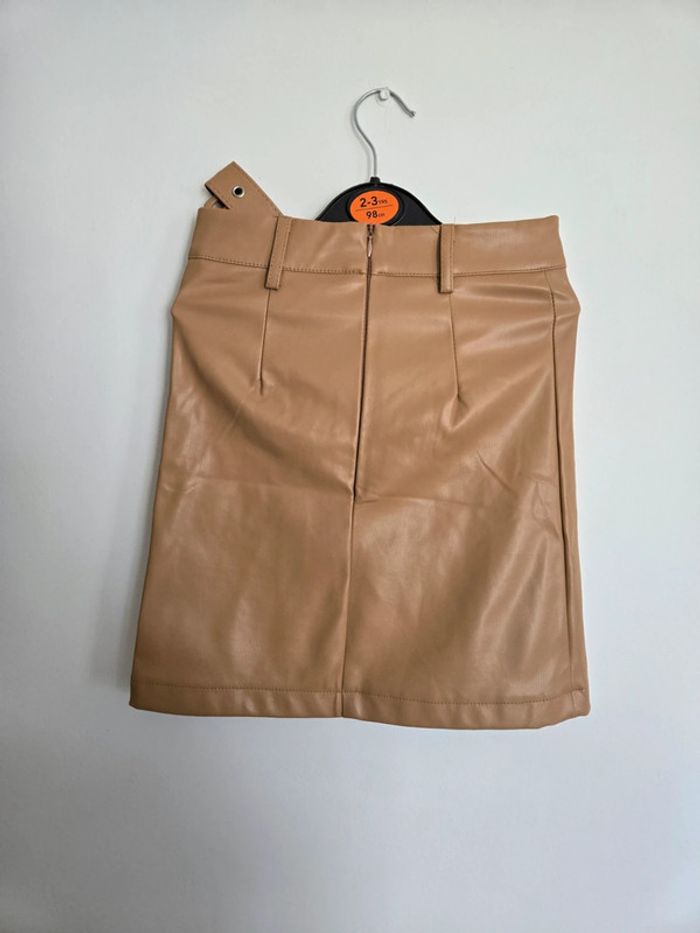 Jupe camel simili - photo numéro 3