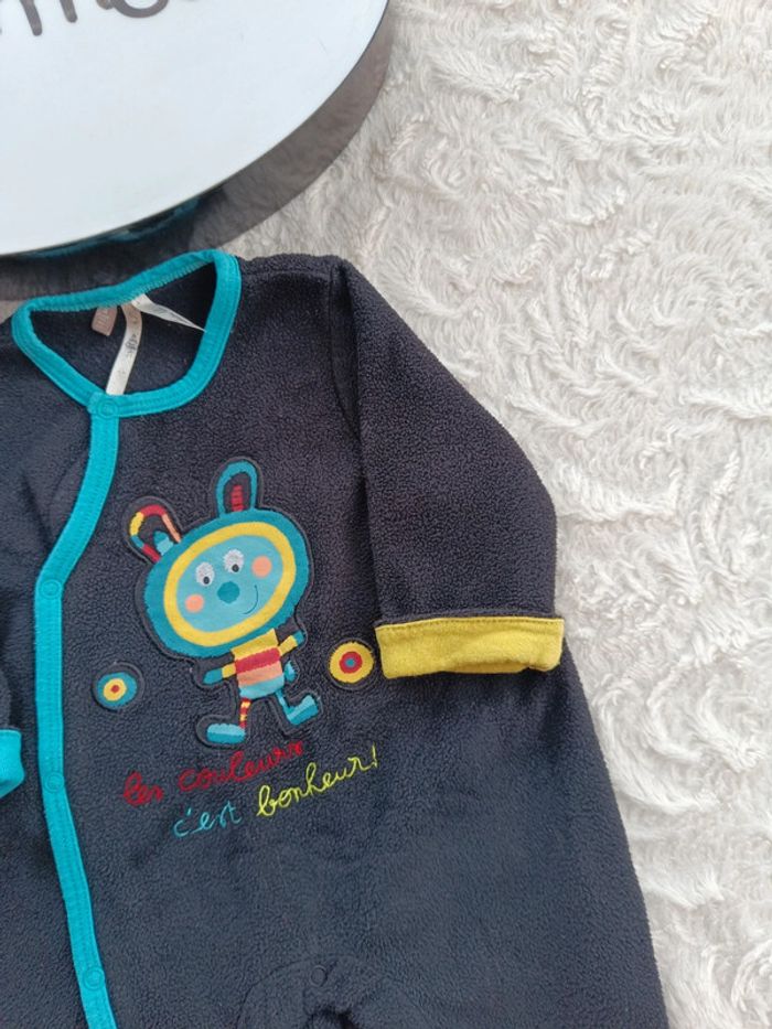 Pyjama combinaison surpyjama Garçon 3 mois les couleurs c'est bonheur Orchestra - photo numéro 4