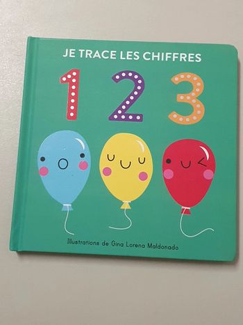 Livre cartonné je trace les chiffres