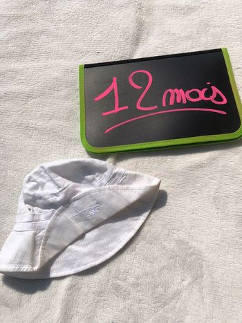 Bob chapeau soleil blanc 45 cm