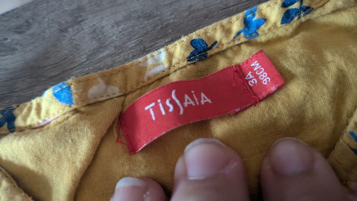 Blouse jaune fleuri - photo numéro 2