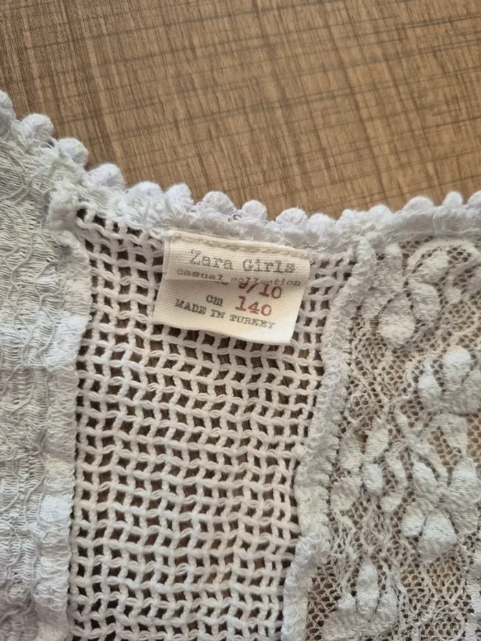 Gilet boléro en dentelle fille - photo numéro 4