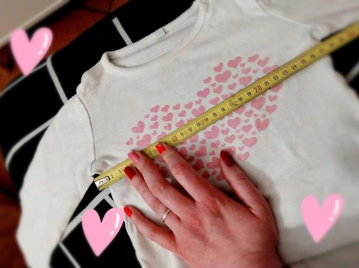 Pigama blanc et rose coeur 2 pièces T12 18M - photo numéro 5