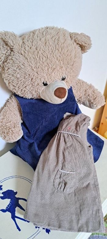 Lot de 2 robes velours bébé 1 mois