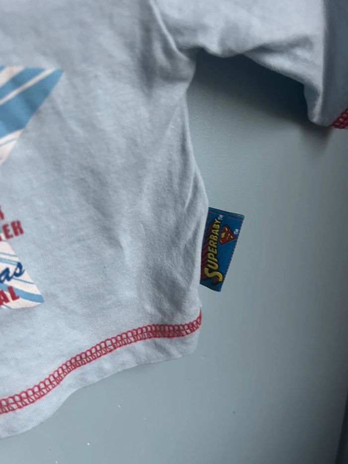 Tee shirt manches longues super baby . 1 mois - photo numéro 3