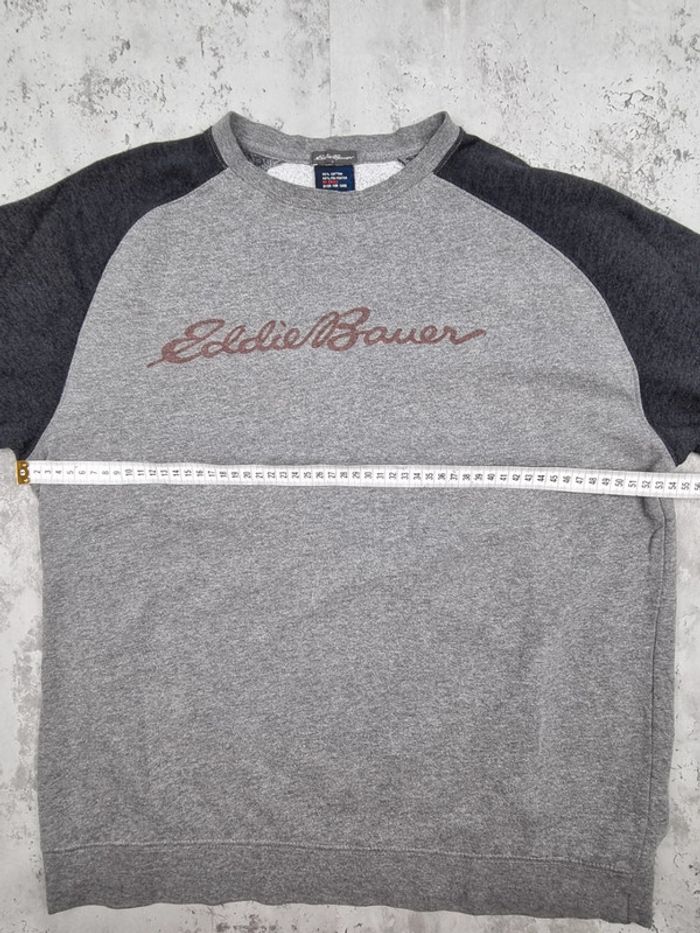 Sweat Eddie Bauer Gris (manches contrastées) - Taille M Hommes (mesures en photos) - photo numéro 8