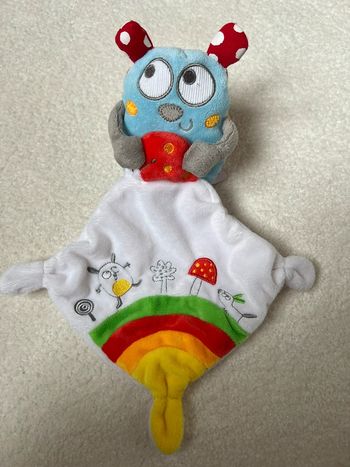 Doudou plat chouette/hibou pommette