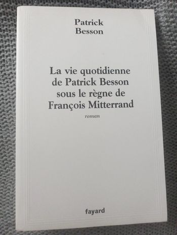 Patrick Besson - La vie quotidienne de Patrick Besson sous le règne de François Mitterrand
