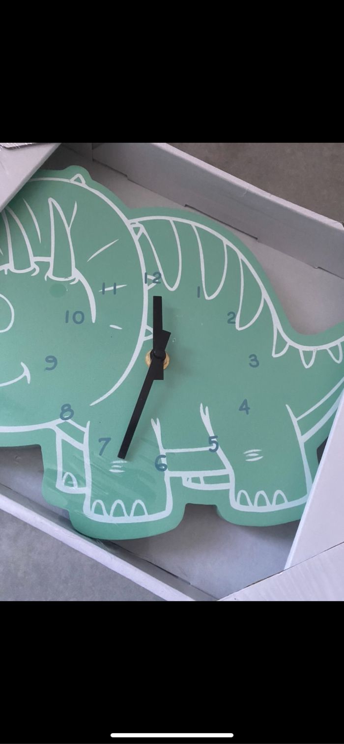 Horloge Dinosaure Tricératops - photo numéro 3