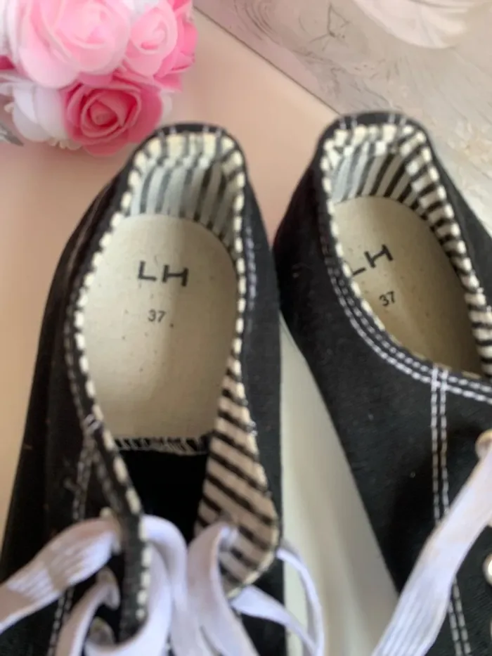 Baskets basses noires femme - photo numéro 3