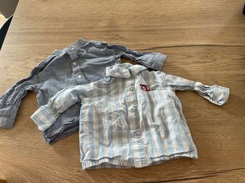 Lot 2 chemises 6 mois