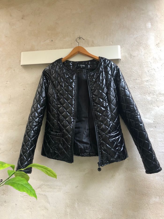 Petit blouson matelassé vernis 36 - photo numéro 2