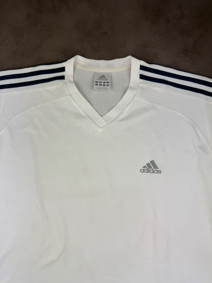 T-shirt Adidas Vintage 00’s Blanc Taille L - photo numéro 3