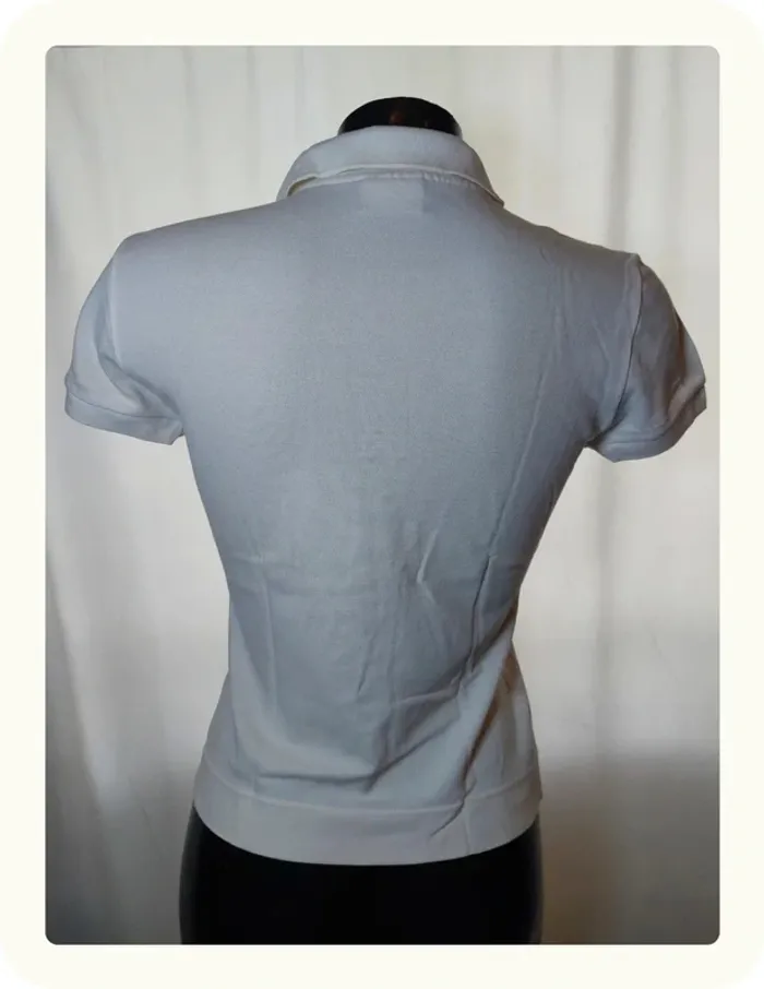 Polo blanc femme Lacoste - photo numéro 5