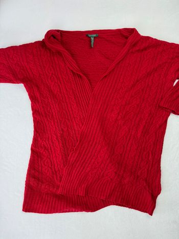 Poncho en maille torsadée Ralph Lauren Rouge pour Femme Taille unique SM01925