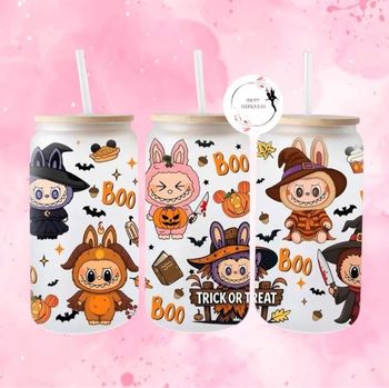 Labubu Halloween - Gobelet en verre