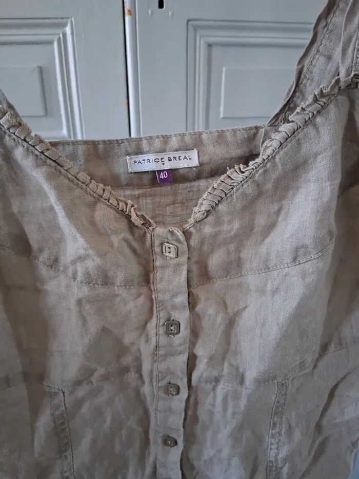 Haut en lin - Patrice Bréal - 40/L - photo numéro 2