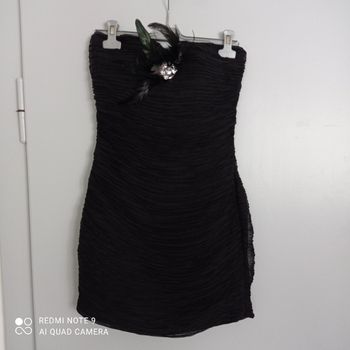 Robe noire bustier t38
