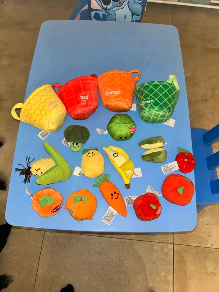 Jeux légumes et fruits tissus - photo numéro 2