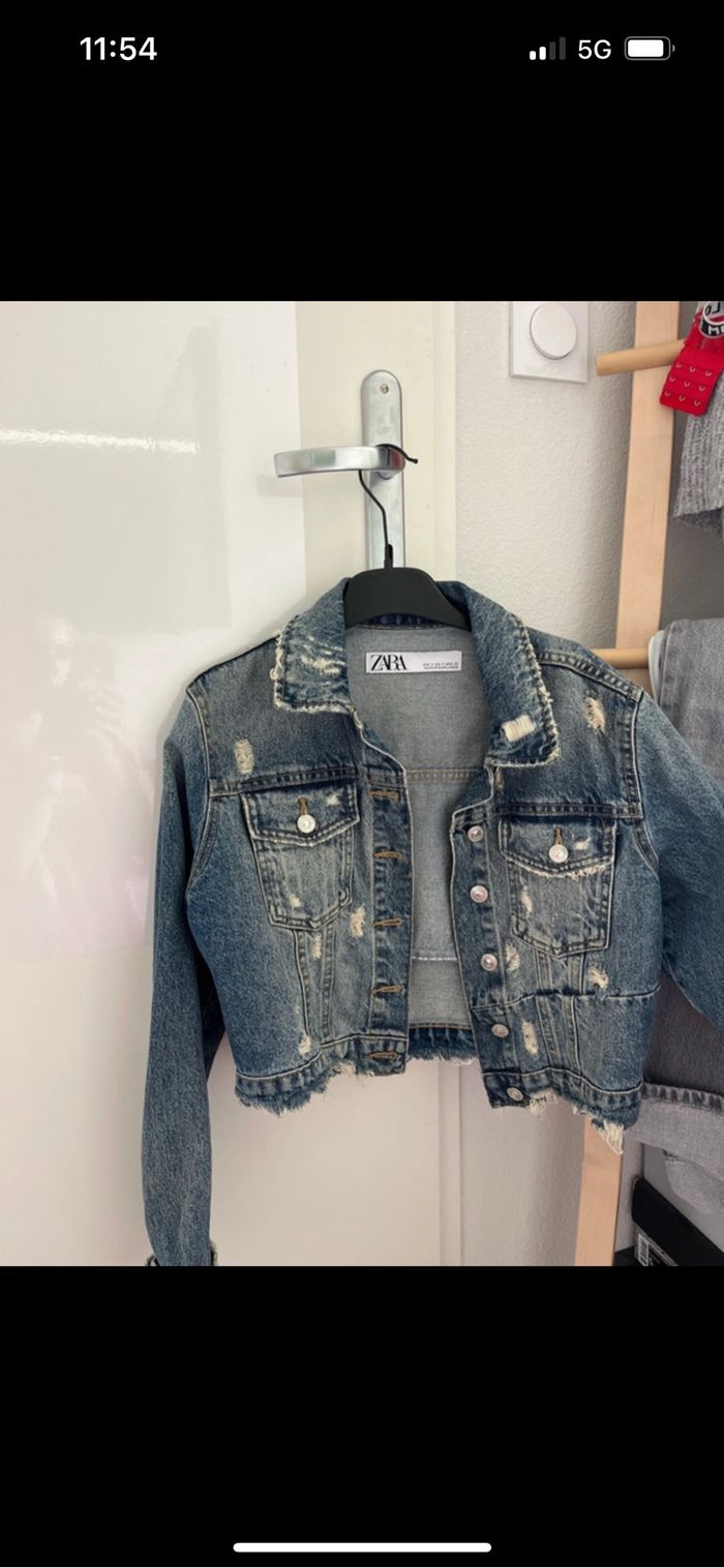 Veste en jean Zara taille S - photo numéro 3