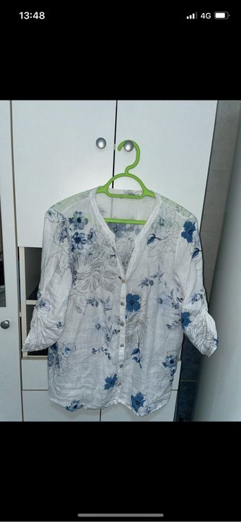 Blouses fleuri manches 3/4