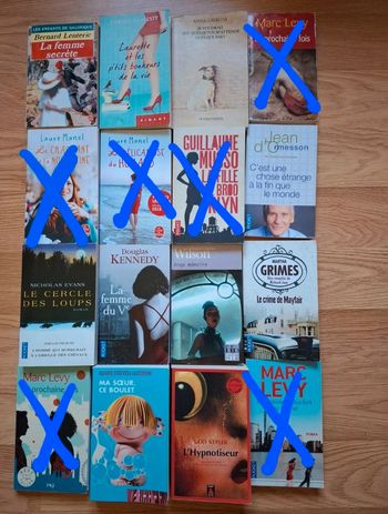 Livres   au choix 1,5 euro