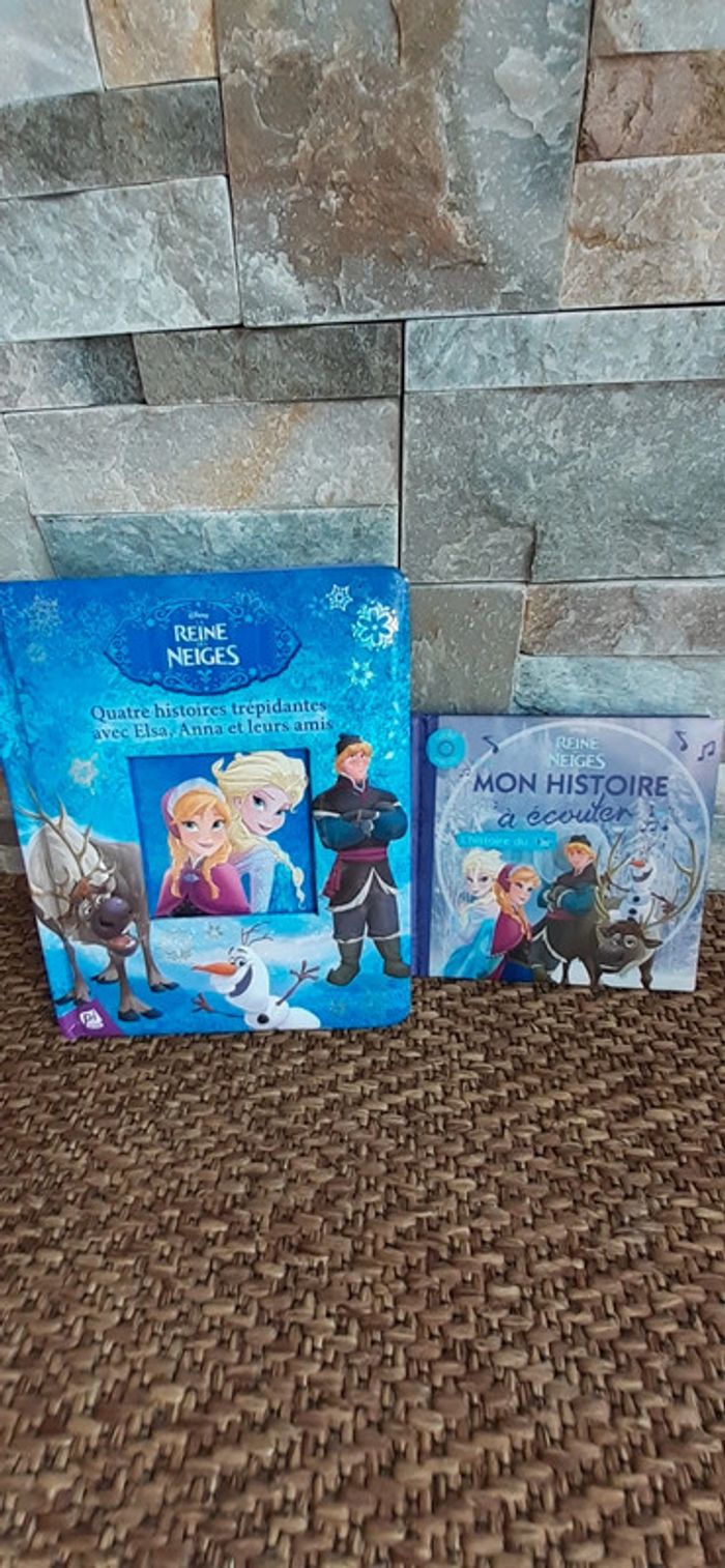 Lot de 2 livres Reine des neiges et CD