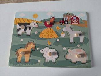 Puzzle enfant bébé thème ferme 