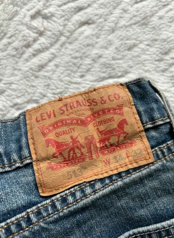 Jean Levi’s 513 Homme W34 (L/44) Coupe Slim Straight Bleu classique 00s y2k - photo numéro 2