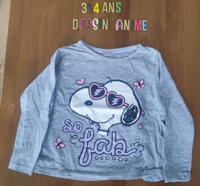 Tee-shirt Snoopy 3/4 ans