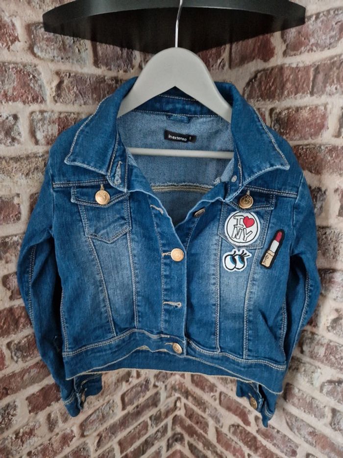 Veste en jean fille - Taille 8 ans - photo numéro 2