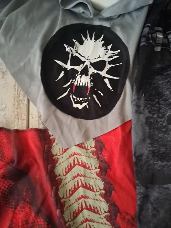 D 4 pieces éguisement vaudou Squelette robot - photo numéro 5