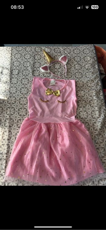 Déguisement licorne 4/6 ans avec serre tête